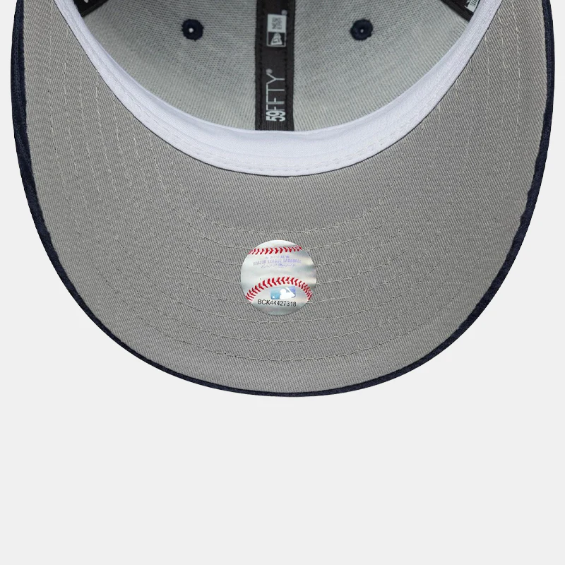 New Era NY Yankees MLB Cord Navy Dogear 59FIFTY Fitted Cap - Image 9